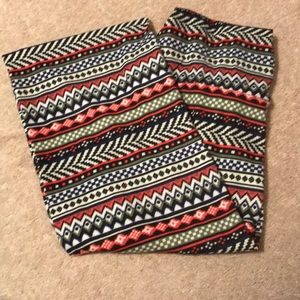 Patterned infinity scarf. Worn 1-2 times.